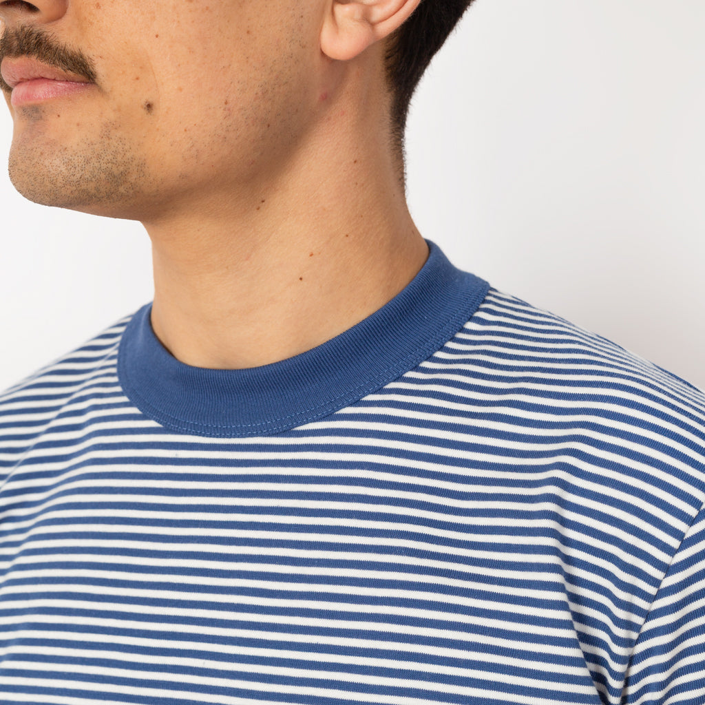 Heritage Striped T-Shirt - Obscure/Milk