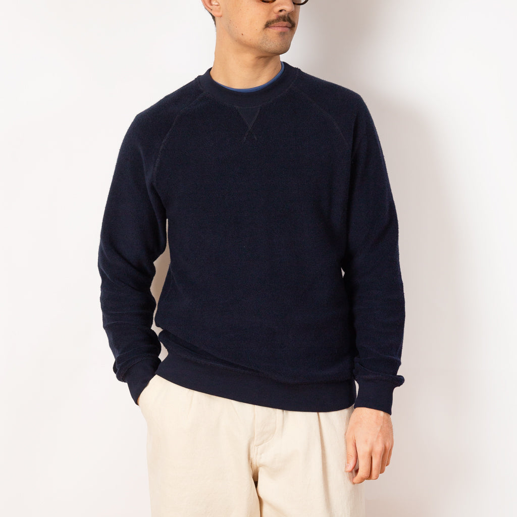 Heritage Raglan Sweat - Marine Deep