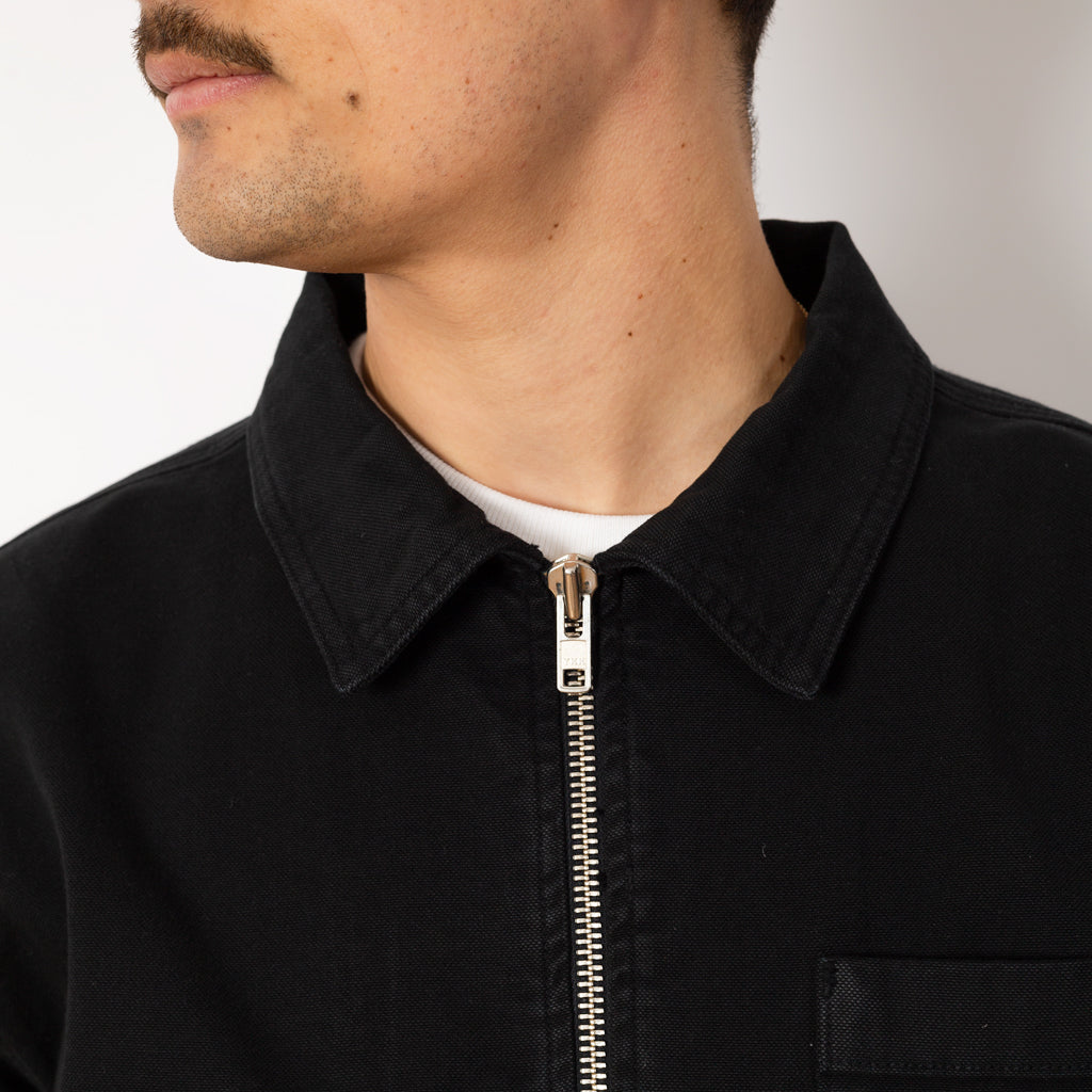 Zip Shirt - Washed Black Duck