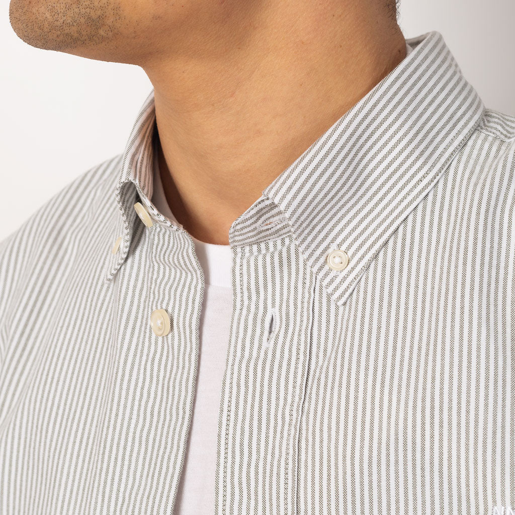 Colby Oxford Shirt 5910 - Caper Stripe