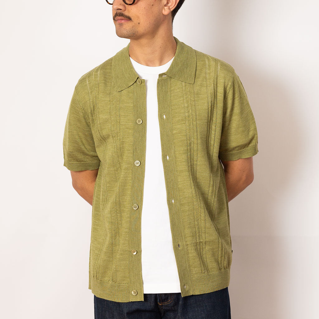 Thor S/S Cardigan 6584 - Evergreen