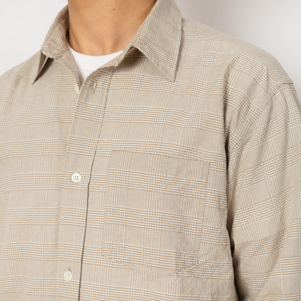 Mo Oversized Check Shirt - Heathland Brown