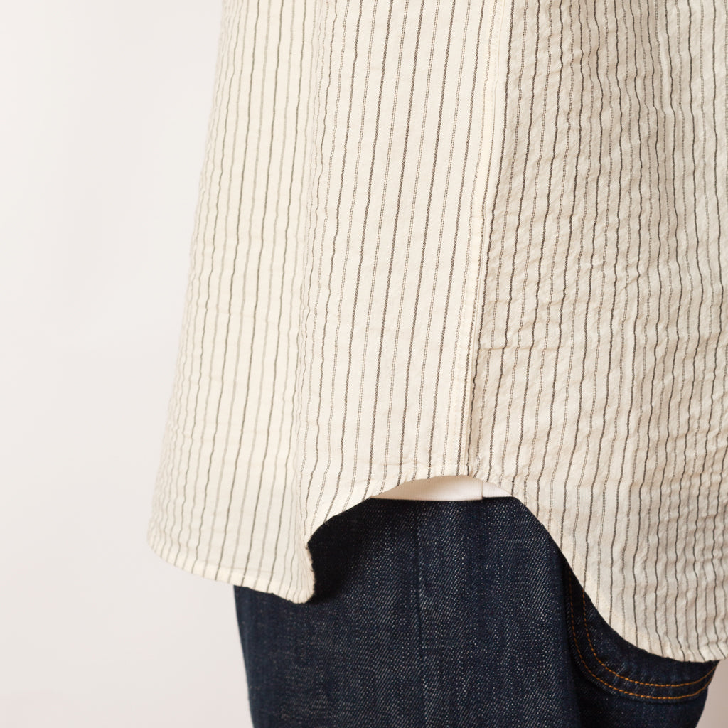 Mo Oversized Stripe Shirt - Chestnut