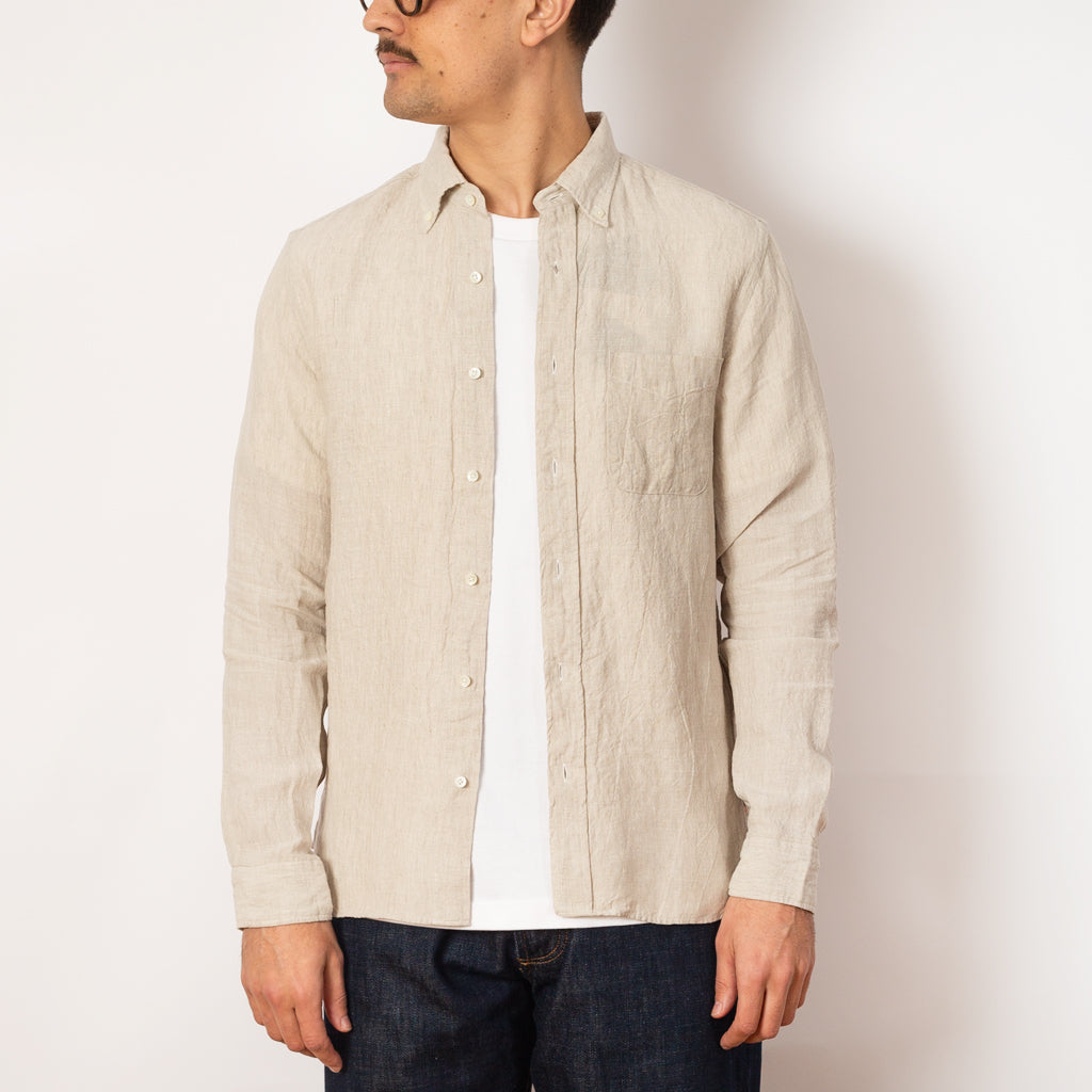 B.D Linen Chambray Shirt - Natural