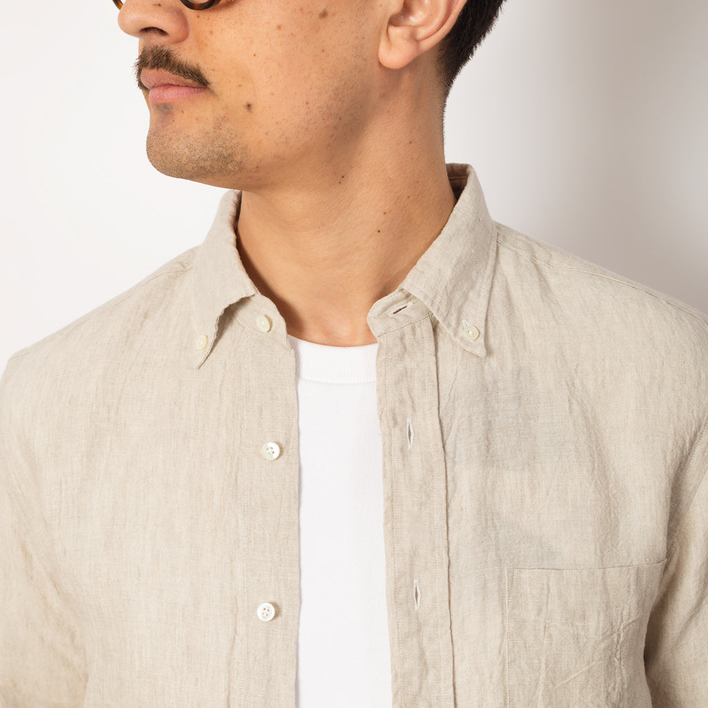 B.D Linen Chambray Shirt - Natural