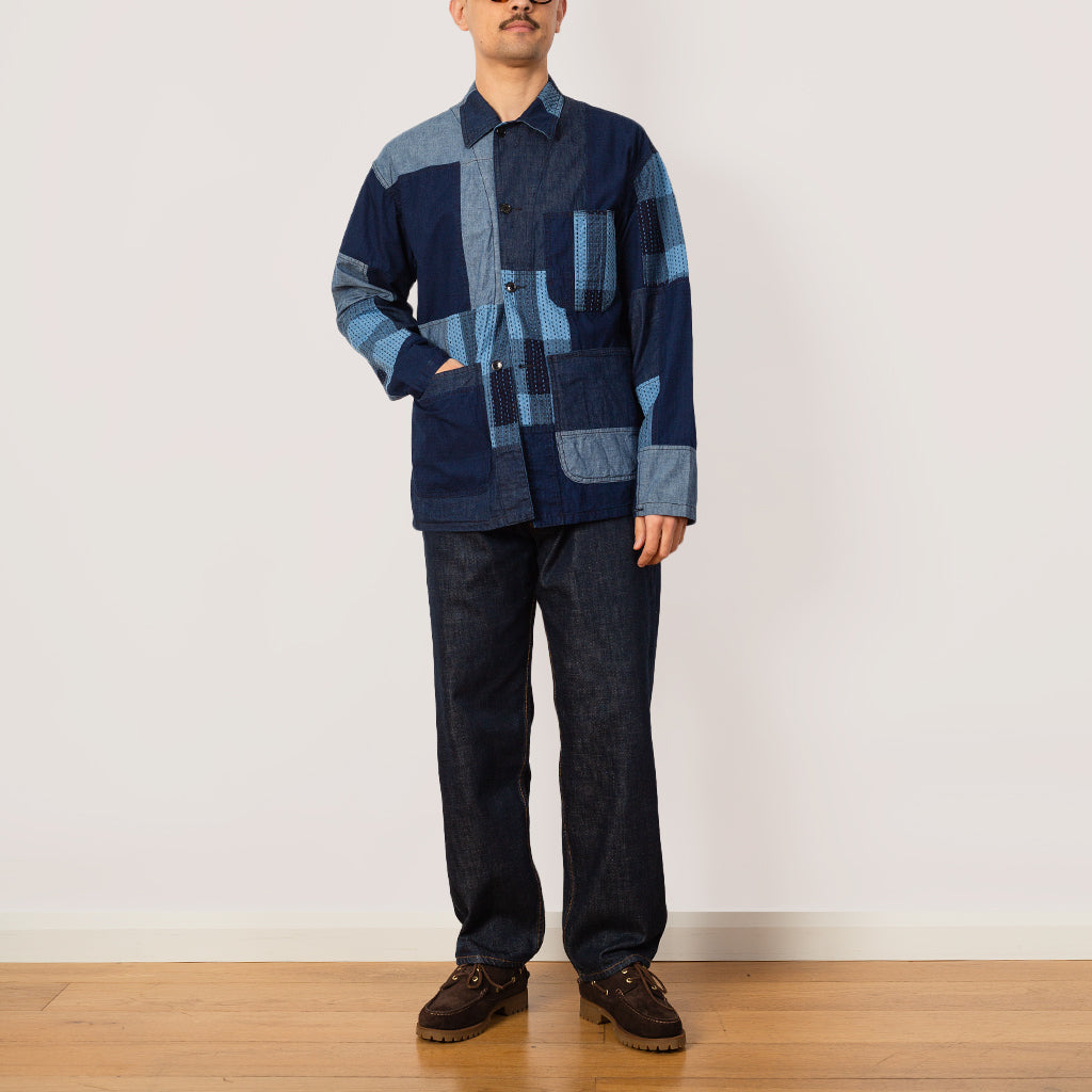 MIL Chore Jacket - Indigo Patchwork