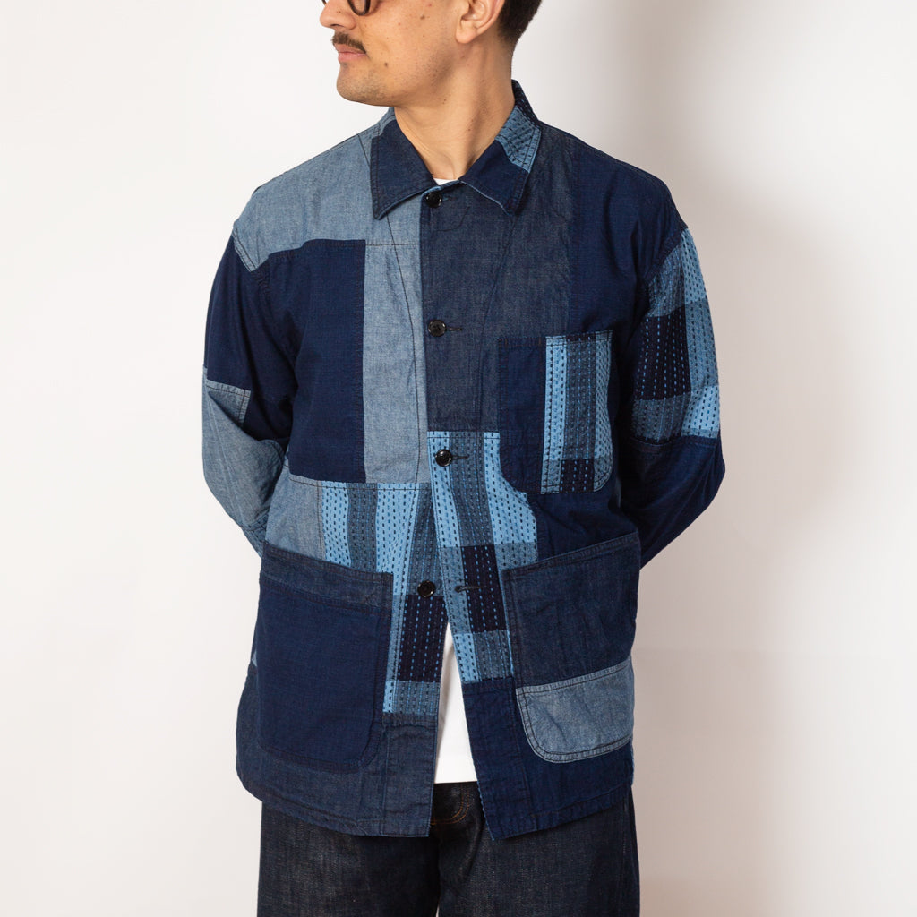 MIL Chore Jacket - Indigo Patchwork