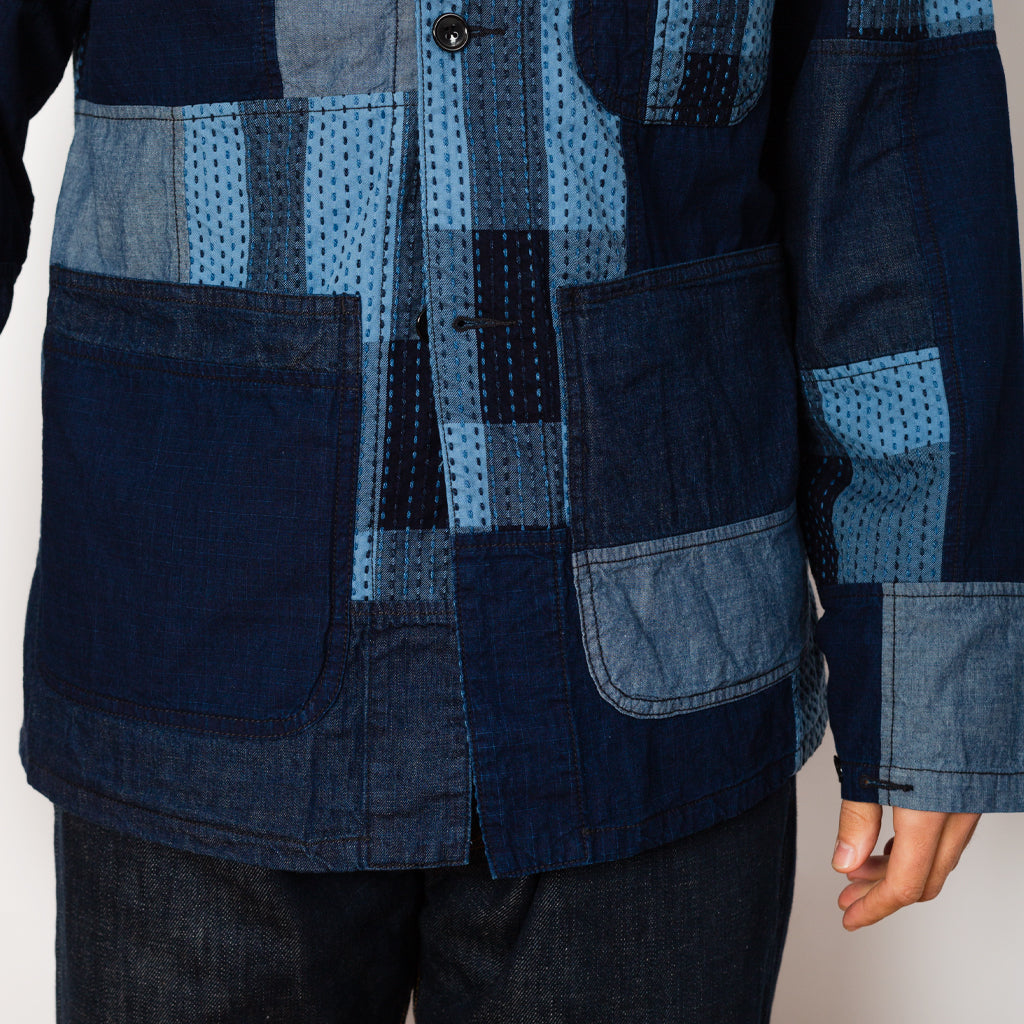 MIL Chore Jacket - Indigo Patchwork