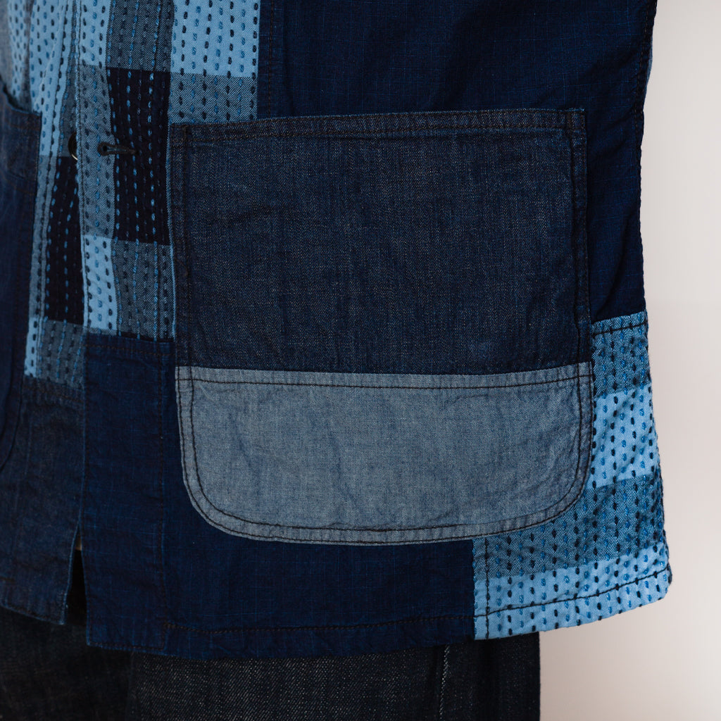 MIL Chore Jacket - Indigo Patchwork