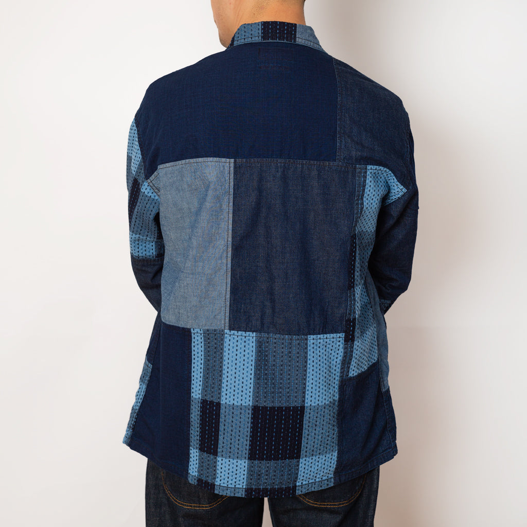 MIL Chore Jacket - Indigo Patchwork