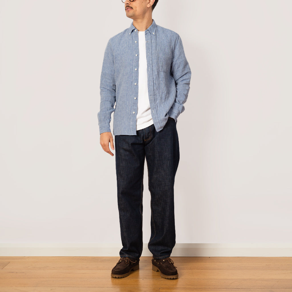 B.D Linen Chambray Shirt - Blue