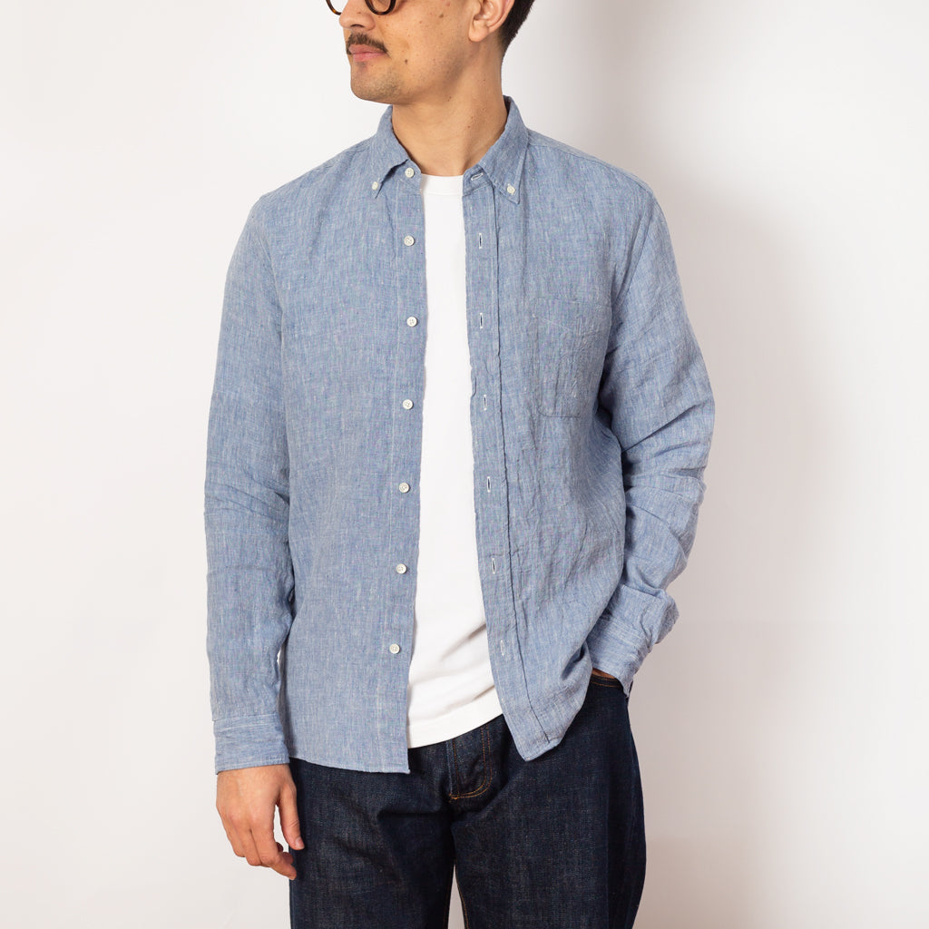 B.D Linen Chambray Shirt - Blue