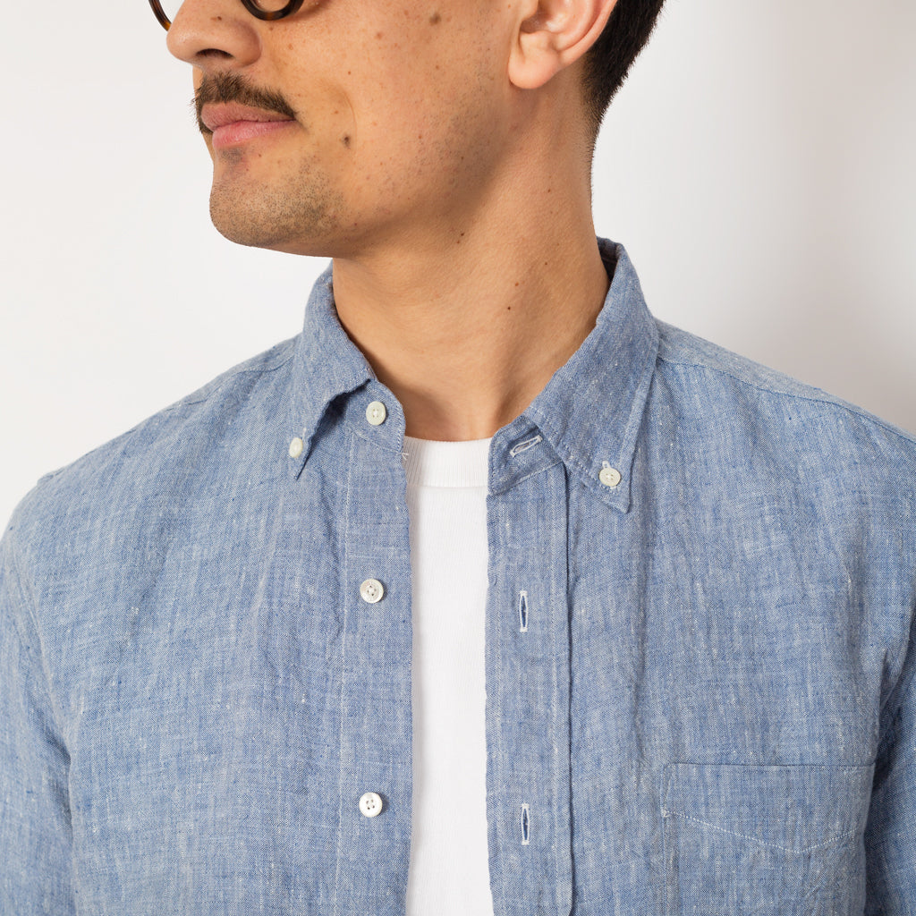 B.D Linen Chambray Shirt - Blue