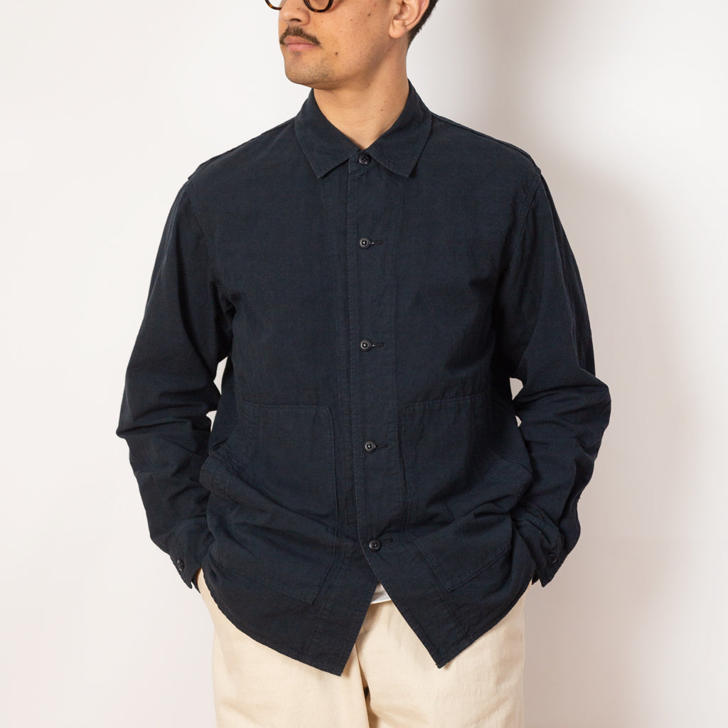 High Density Shirt Jacket - Navy