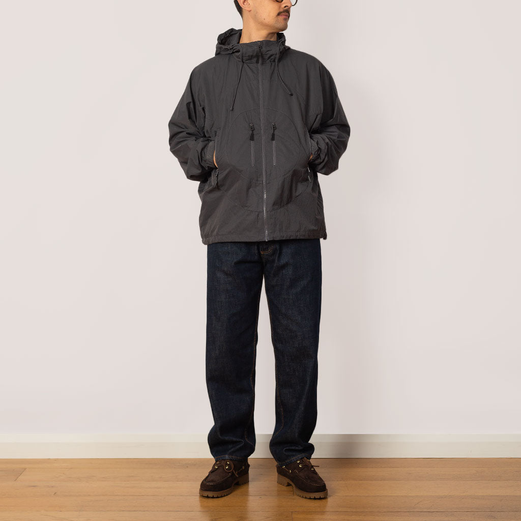 Hooded O Jacket - Charcoal