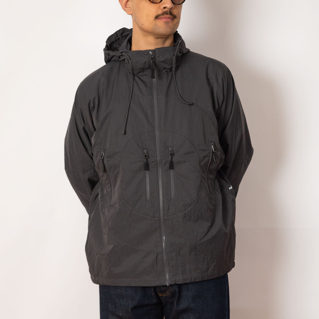 Hooded O Jacket - Charcoal