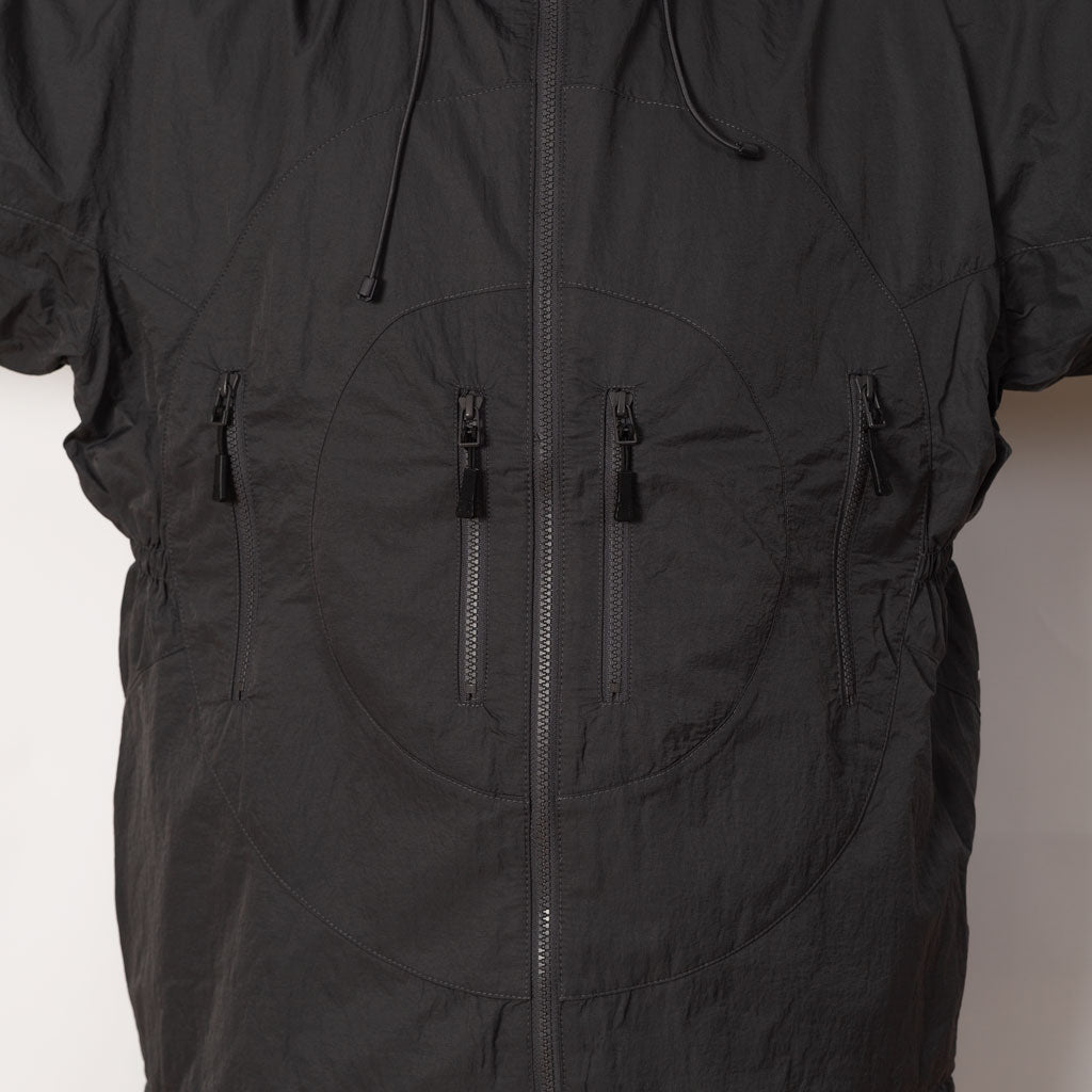 Hooded O Jacket - Charcoal