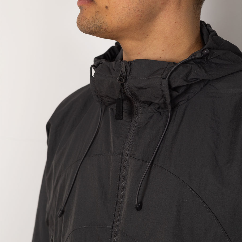 Hooded O Jacket - Charcoal