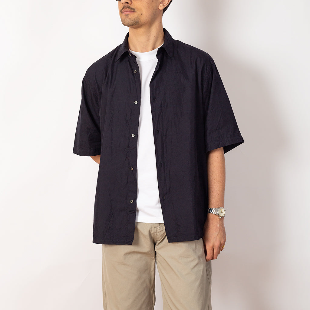 S/S Regular Collar Shirt - Navy