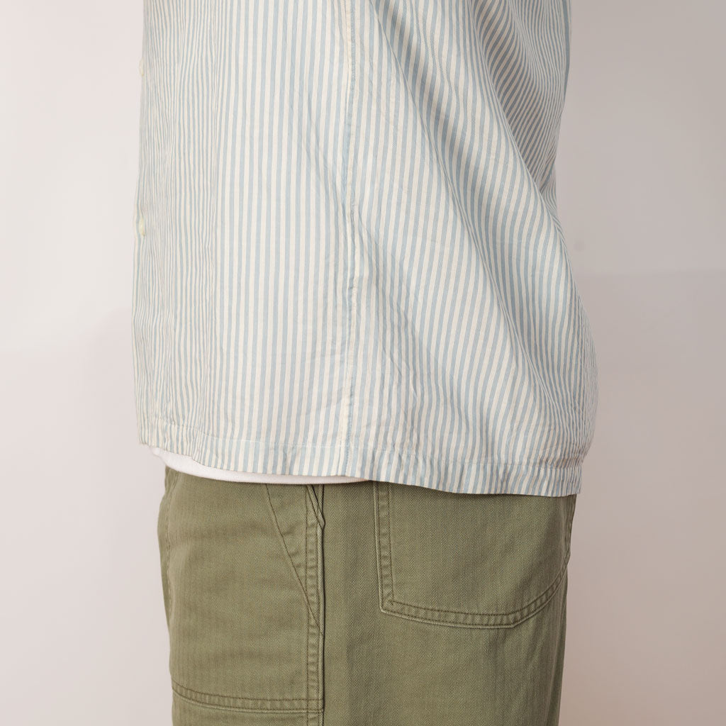 Plain S/S Shirt - Blue Stripe