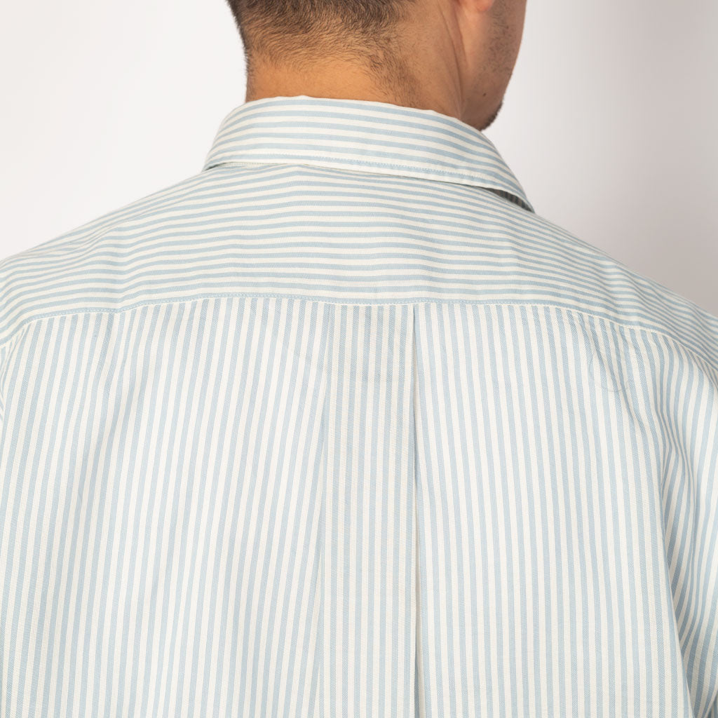 Plain S/S Shirt - Blue Stripe