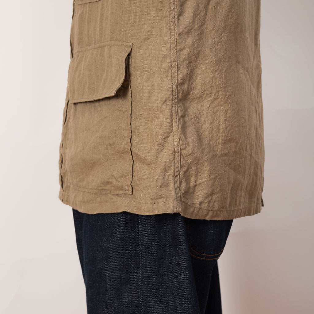 Safari Shirt Jacket - Beige