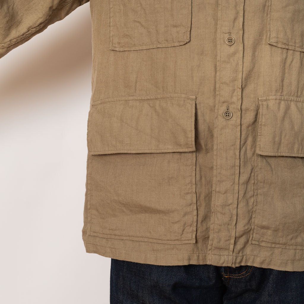 Safari Shirt Jacket - Beige