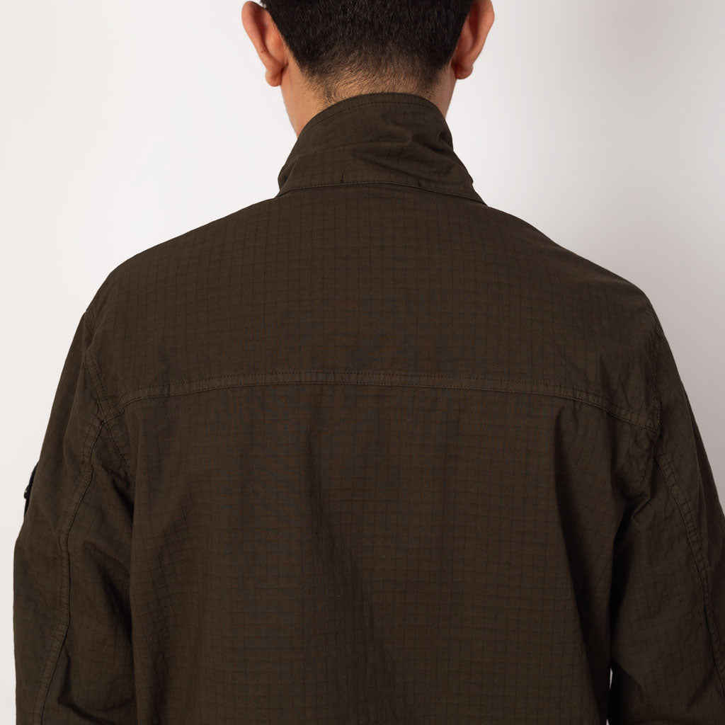 Short Stand Collar Jacket - Military Green (V0054)