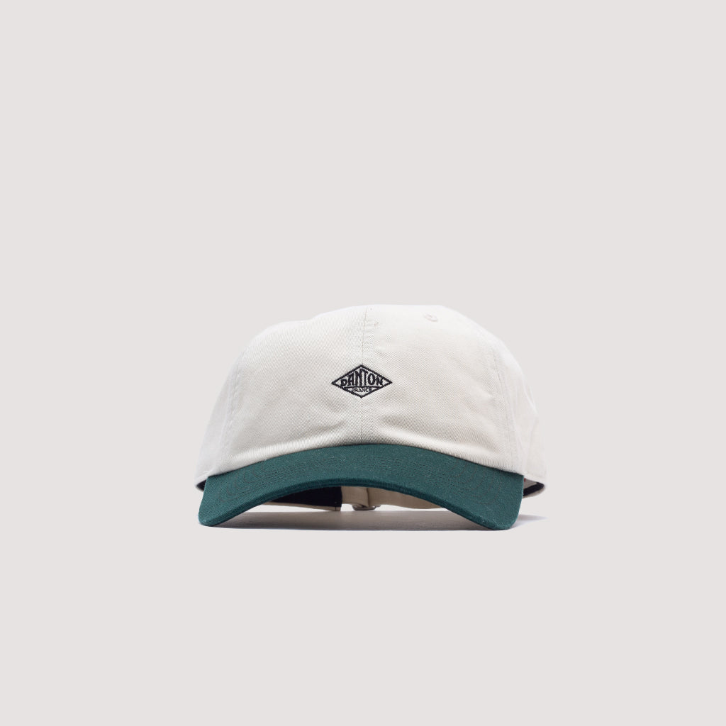 6 Panel 2 Tone Cap - Ecru/Green