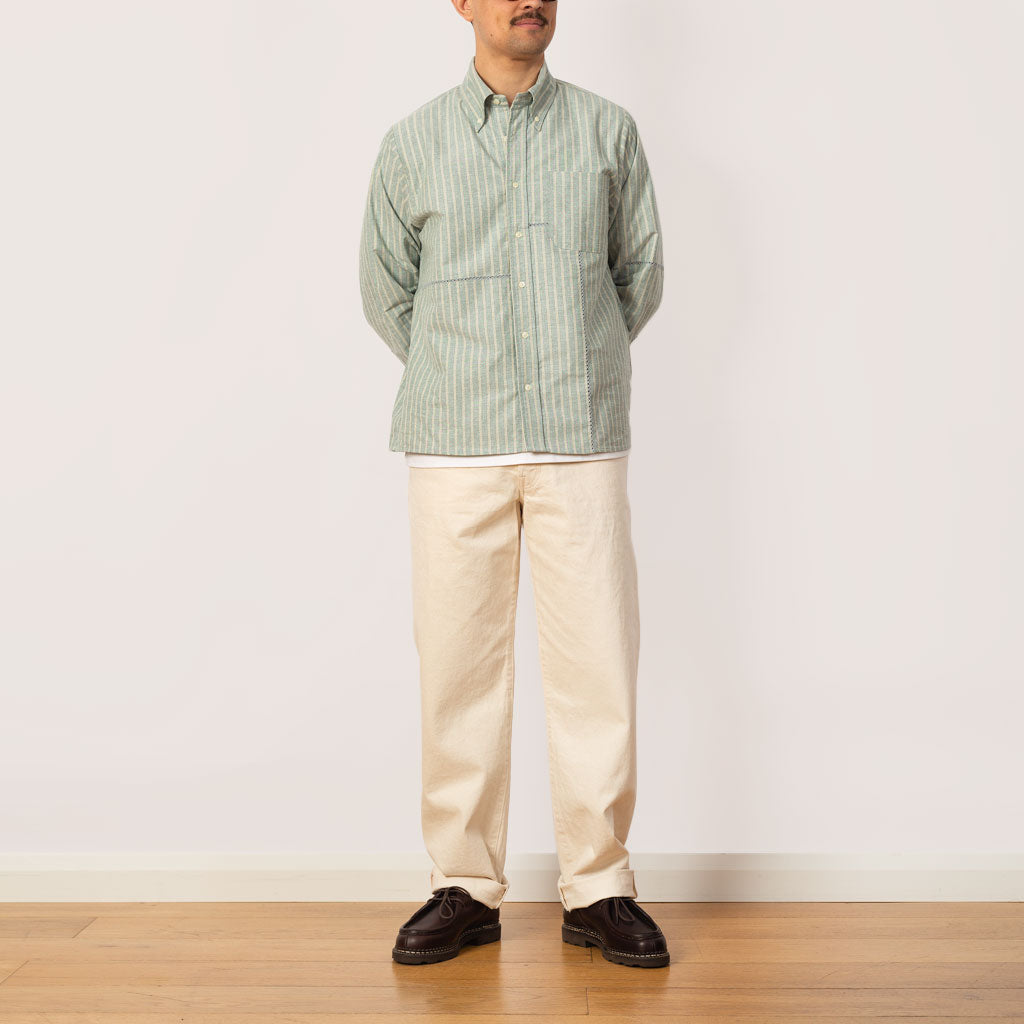 Brooks Brothers Patchwork Oxford Shirt - Green