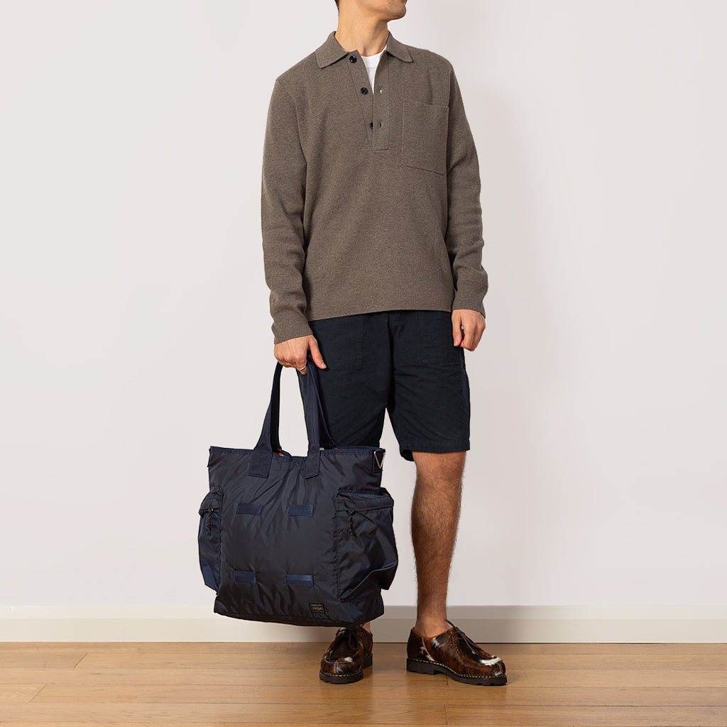 Force 2-Way Tote Bag - Navy | Porter - Yoshida & Co. | Peggs & Son.