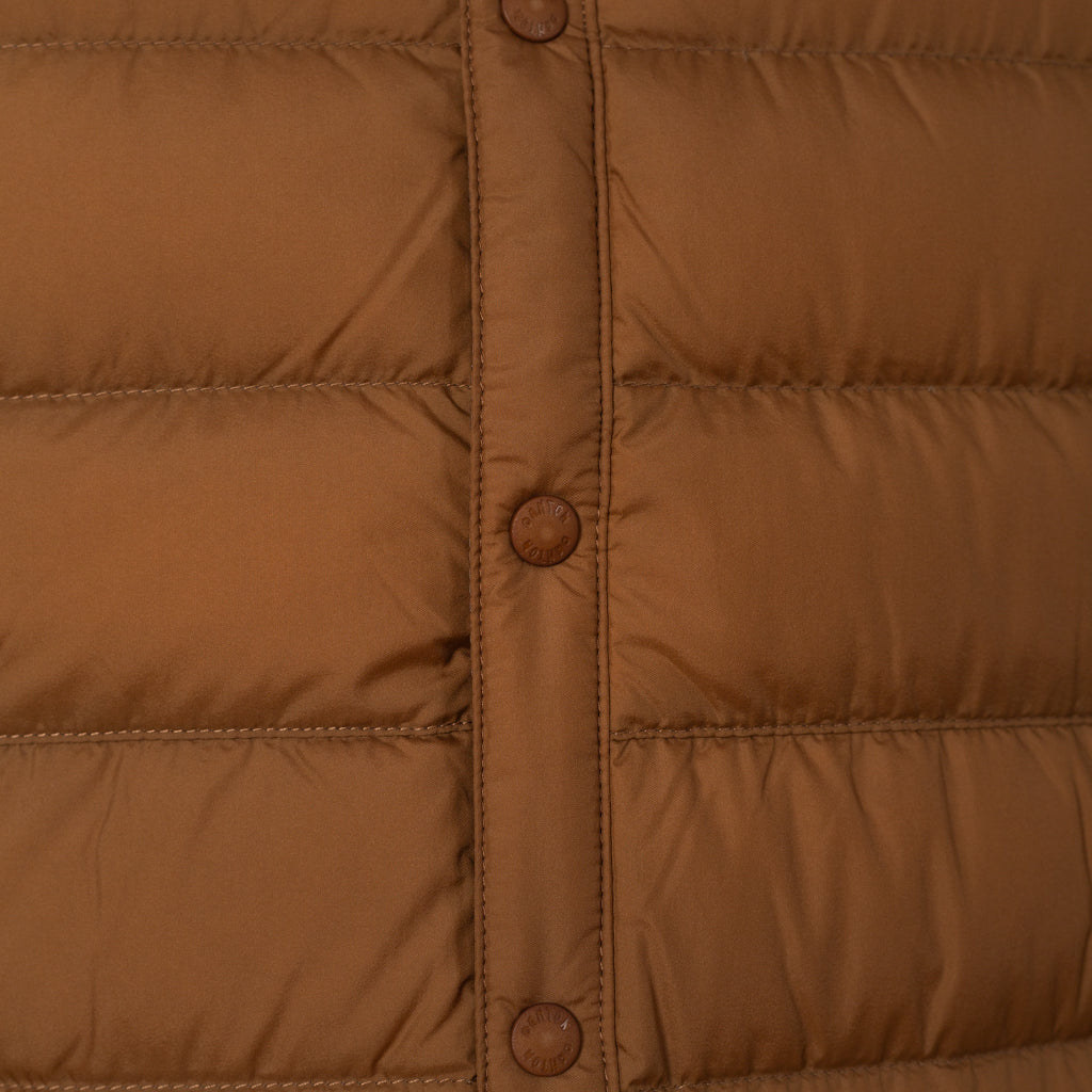 Inner Down Crewneck Vest - Light Brown