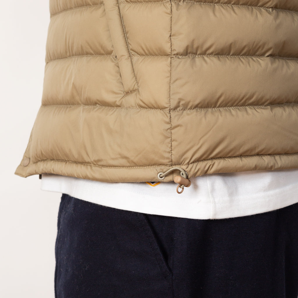 Inner Down Crewneck Vest - Sand Beige