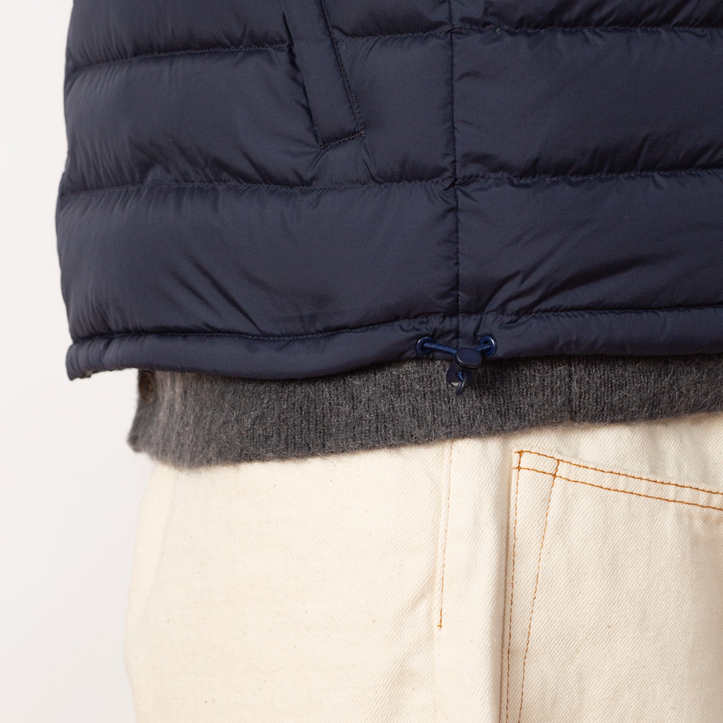 Inner Down Crewneck Vest - Navy