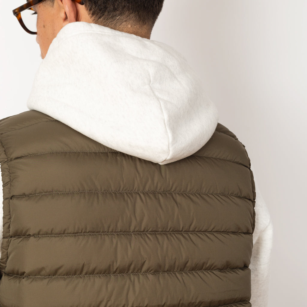 Inner Down Crewneck Vest - Olive