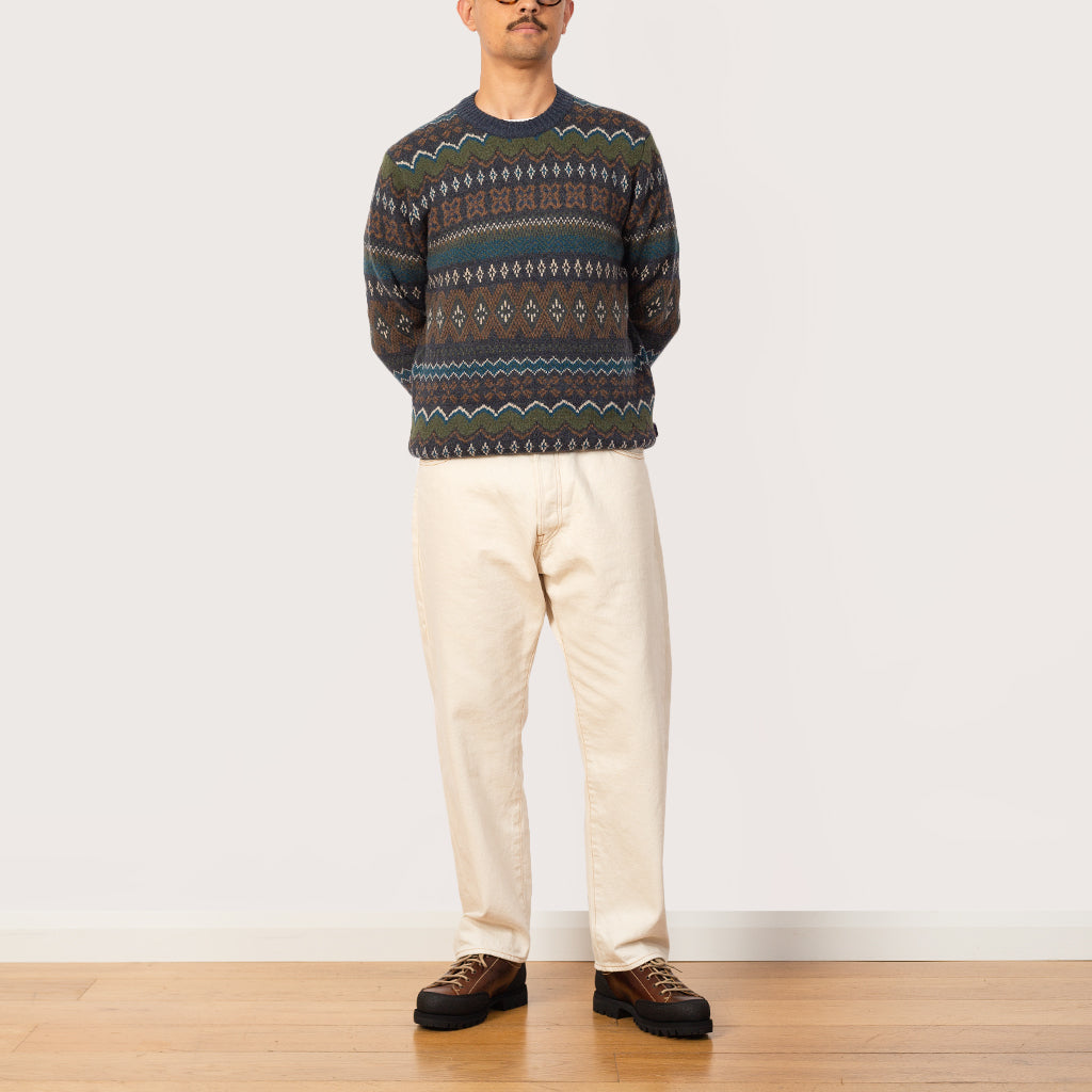 Recycled Wool Blend Sweater - Helmsman Smolder Blue