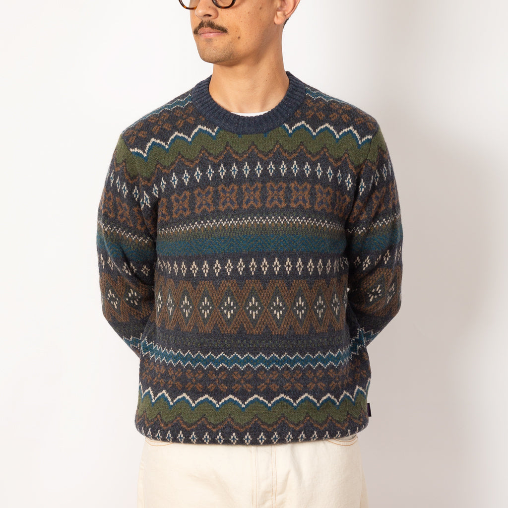 Recycled Wool Blend Sweater - Helmsman Smolder Blue