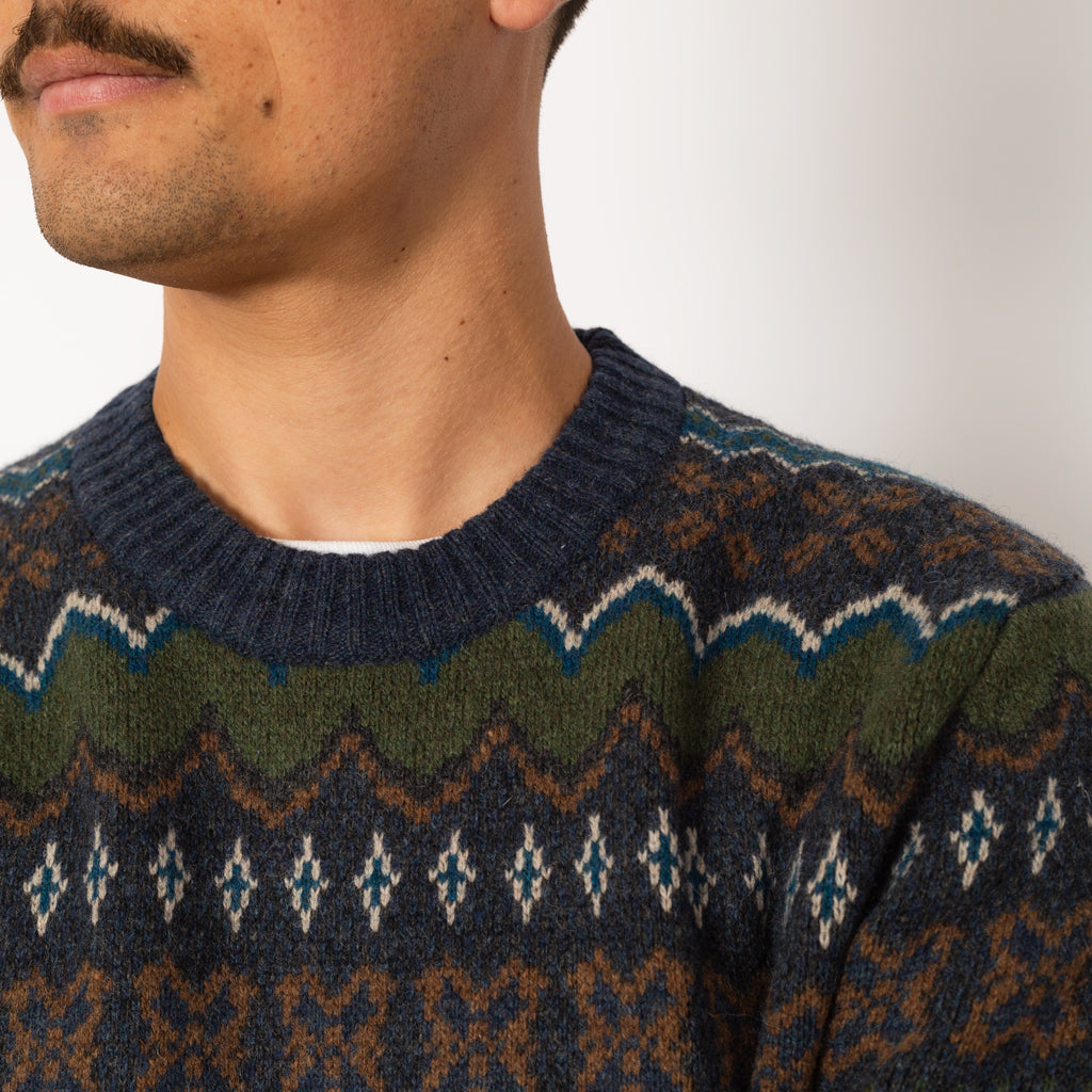 Recycled Wool Blend Sweater - Helmsman Smolder Blue