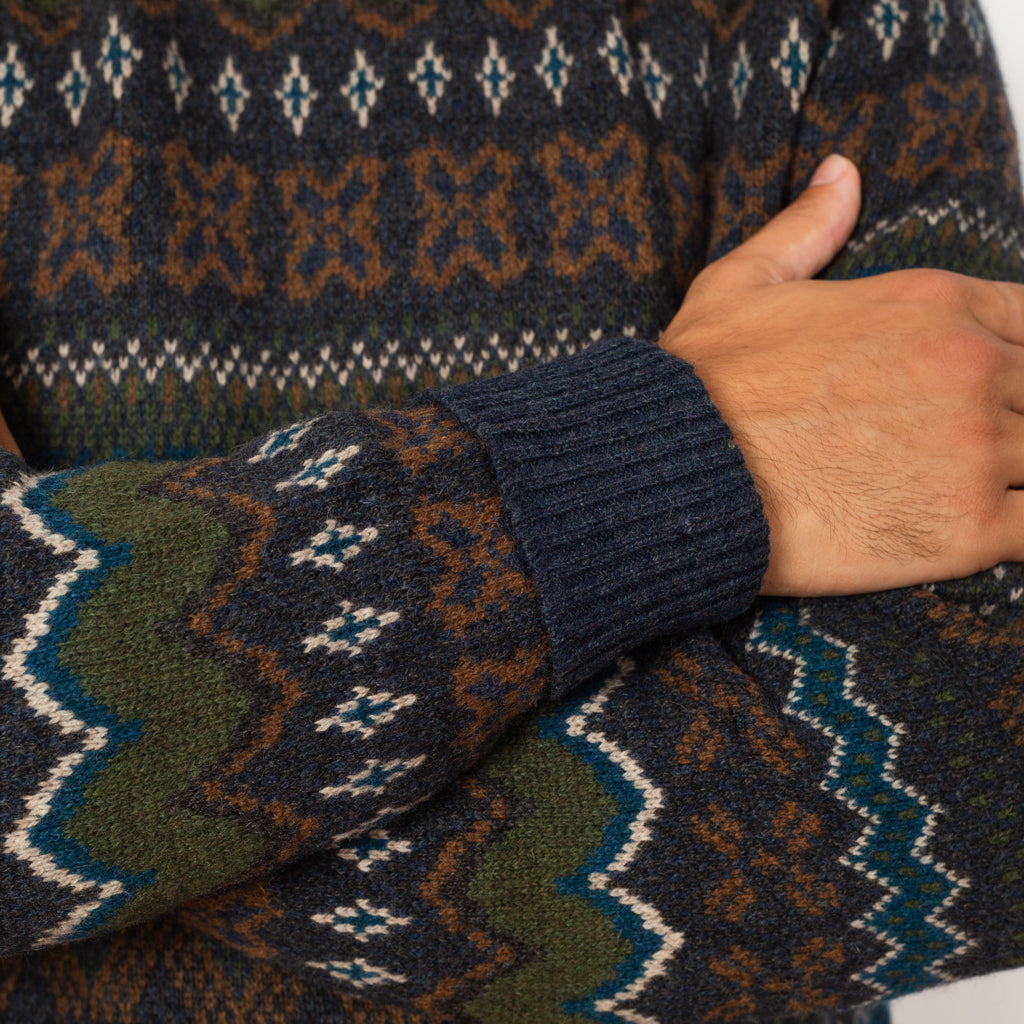 Recycled Wool Blend Sweater - Helmsman Smolder Blue