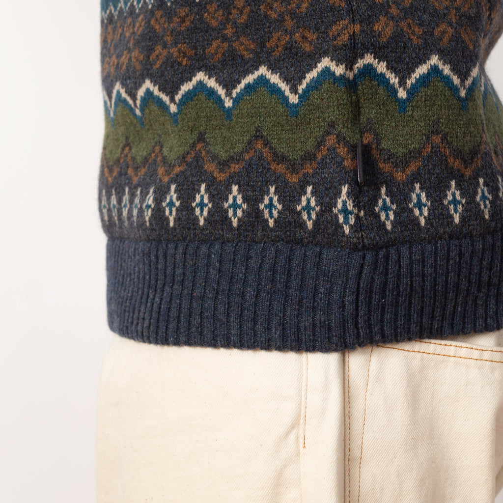 Recycled Wool Blend Sweater - Helmsman Smolder Blue