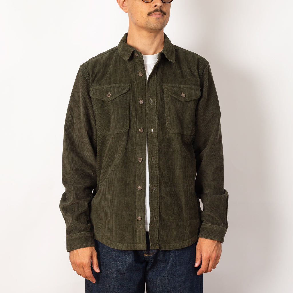 Corduroy Shirt - Pine Needle Green