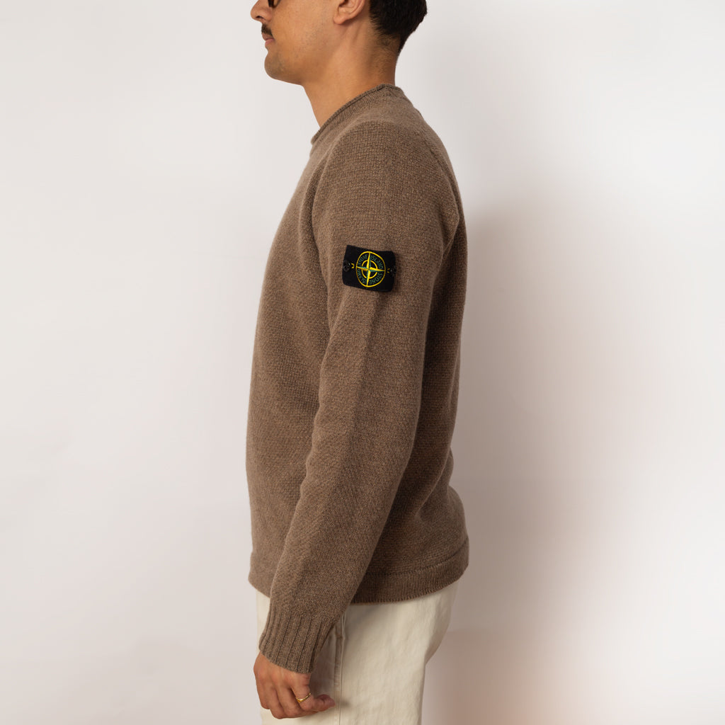 Roll Neck Knit - Walnut