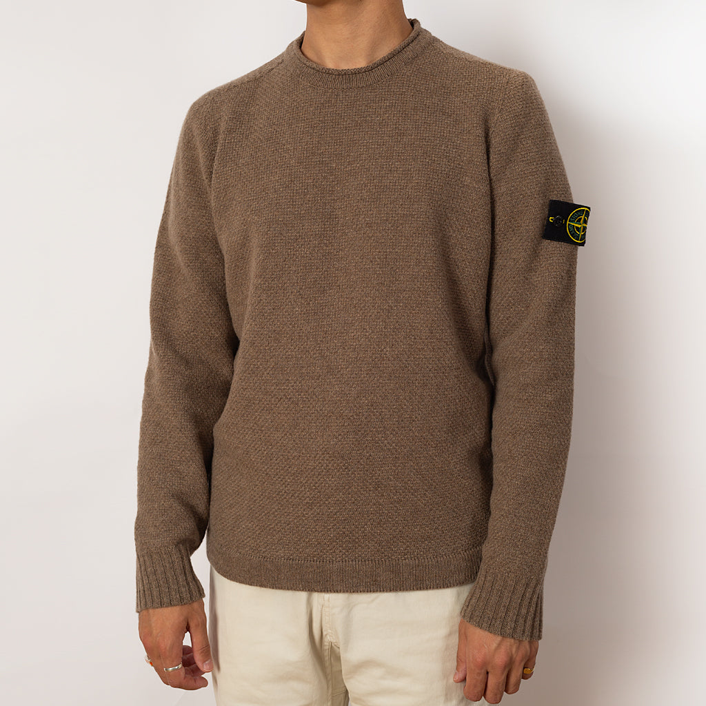 Roll Neck Knit - Walnut