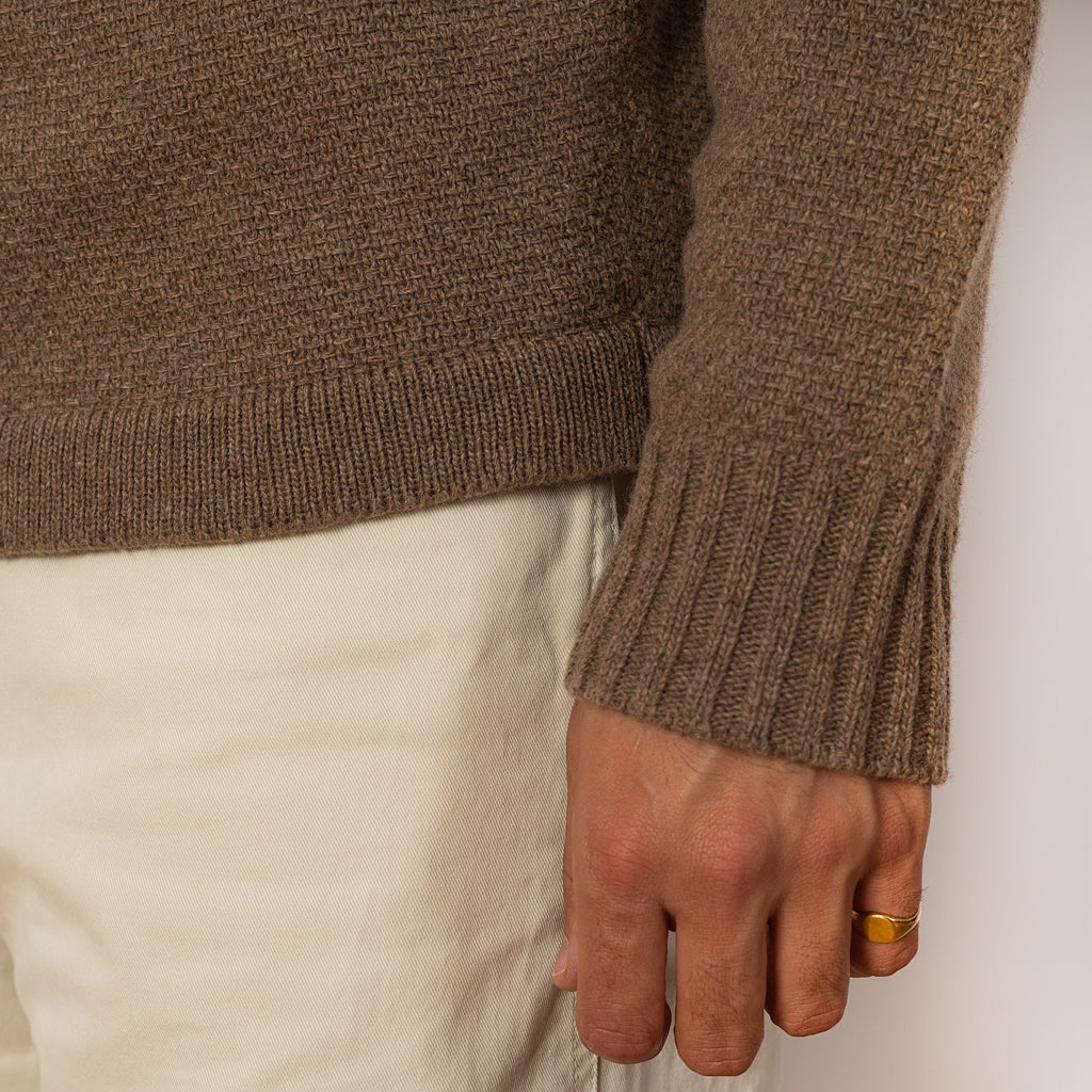 Roll Neck Knit - Walnut