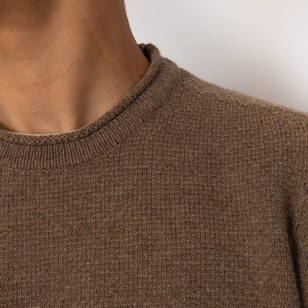 Roll Neck Knit - Walnut