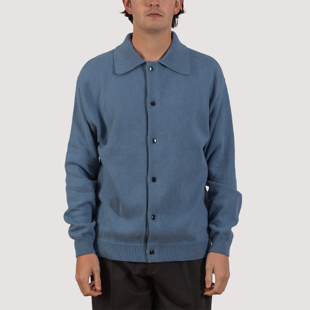 Formal Polo Shirt - Dusty Blue | Mfpen | Peggs & Son.