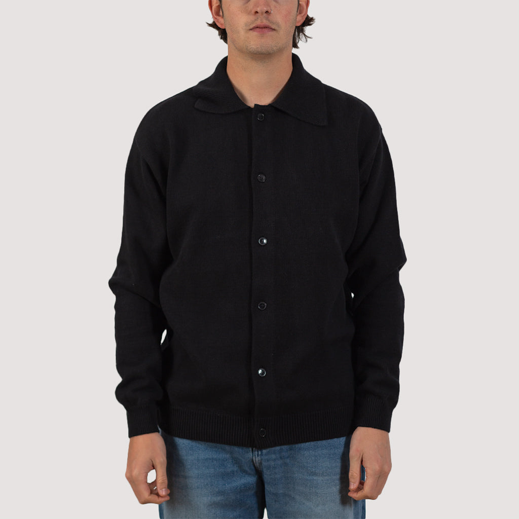 Formal Polo Shirt - Black | Mfpen | Peggs & Son.