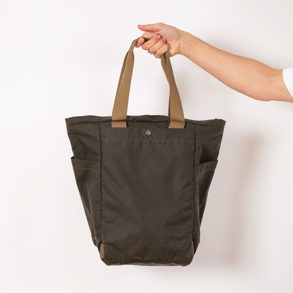 Waxed Canvas Tote - Basin Green