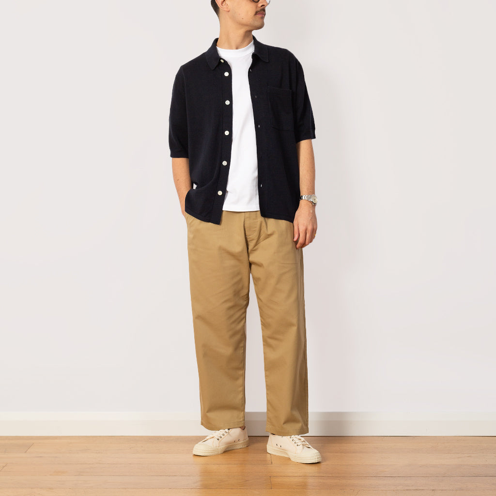 Easy Straight Pants - Beige