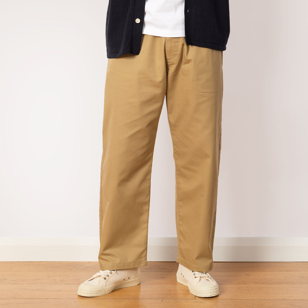 Easy Straight Pants - Beige